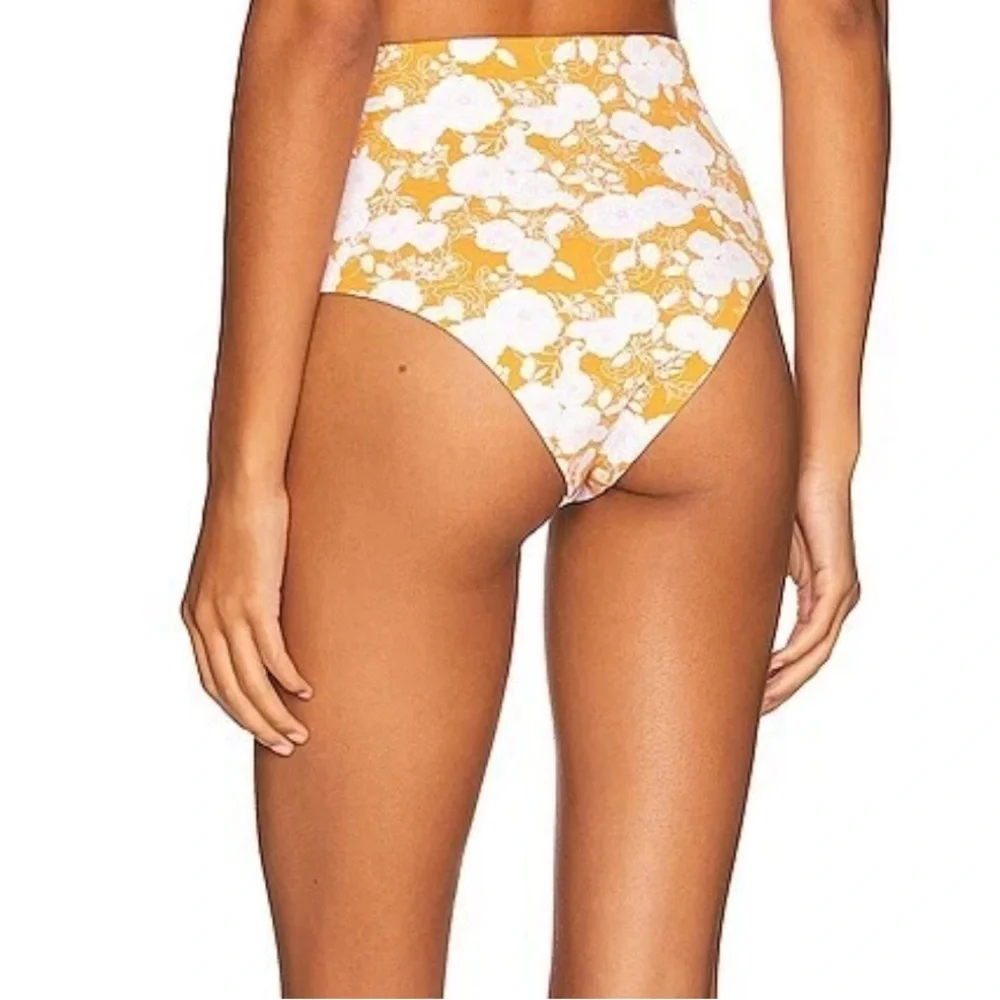 NWT Eberjey Mango Lilac Dita High Waisted Swim Bottom Size Small Reg. $118
